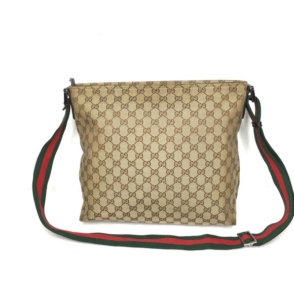 Authentic Gucci brown monogram canvas shoulder bag - Picture 6 of 16